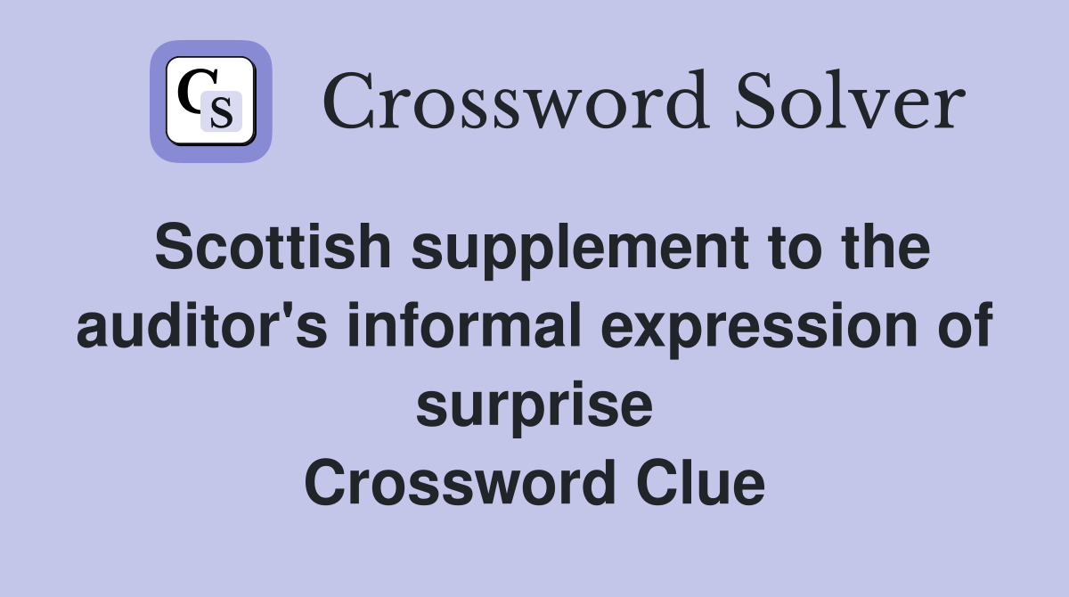 expression of surprise crossword clue        
        <figure class=